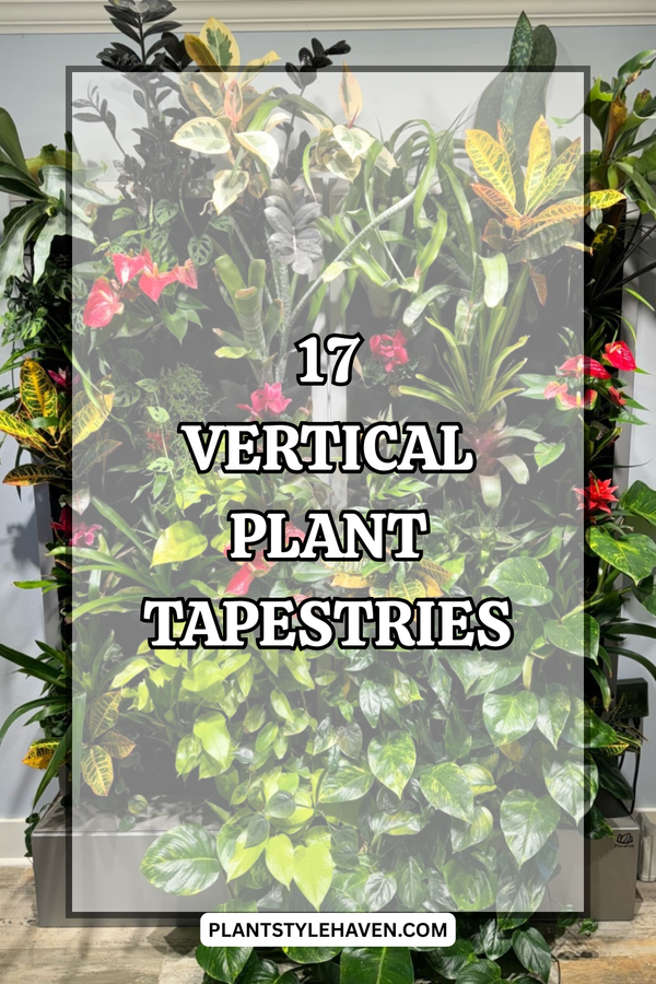 Transform Your Space with 17 Vertical Plant Tapestries