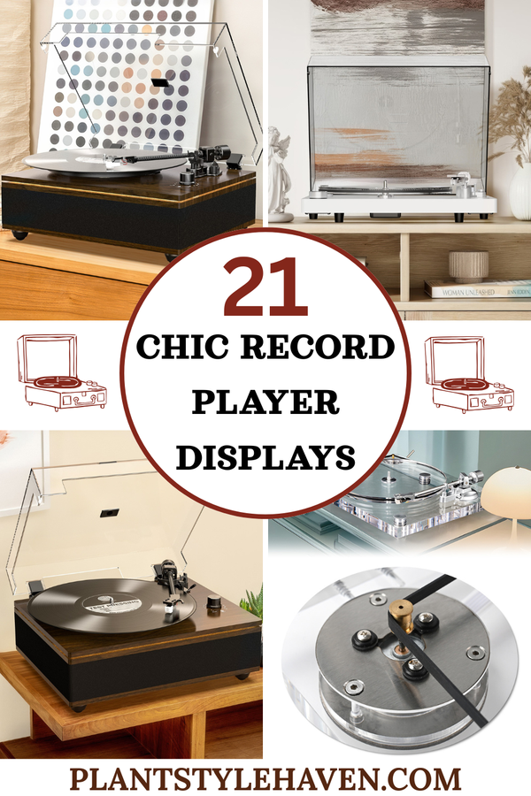 Transform Your Space with Chic Record Player Displays