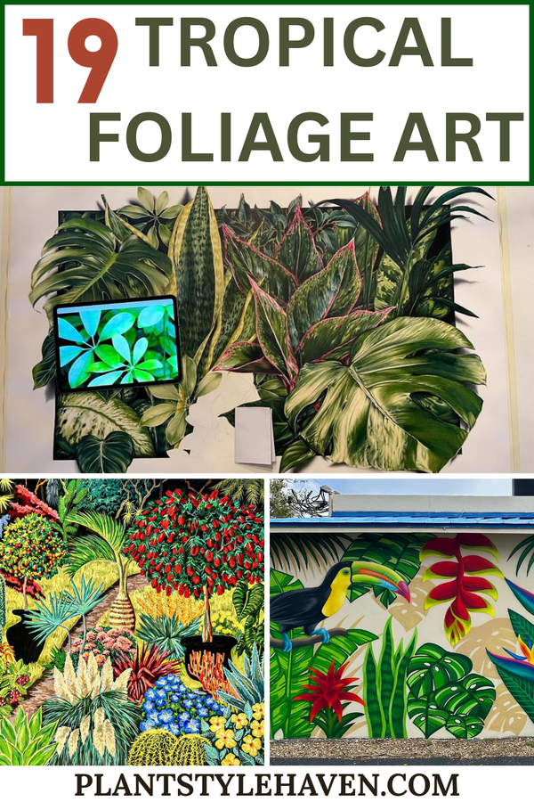 Transform Your Space with Tropical Foliage Art