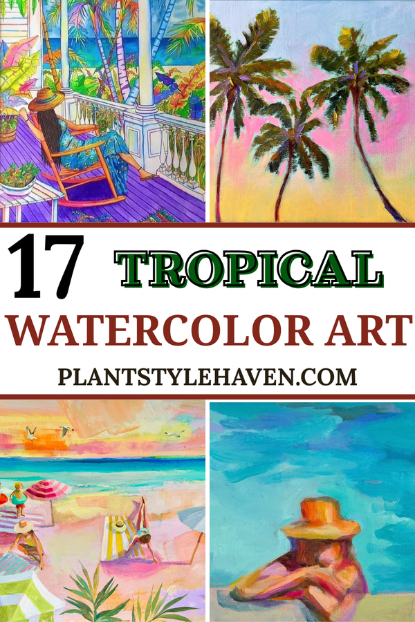 Transform Your Space with Tropical Watercolor Art