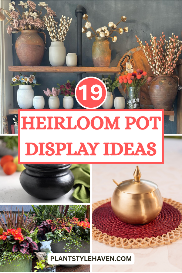 19 Unique Heirloom Pot Display Ideas for Your Home