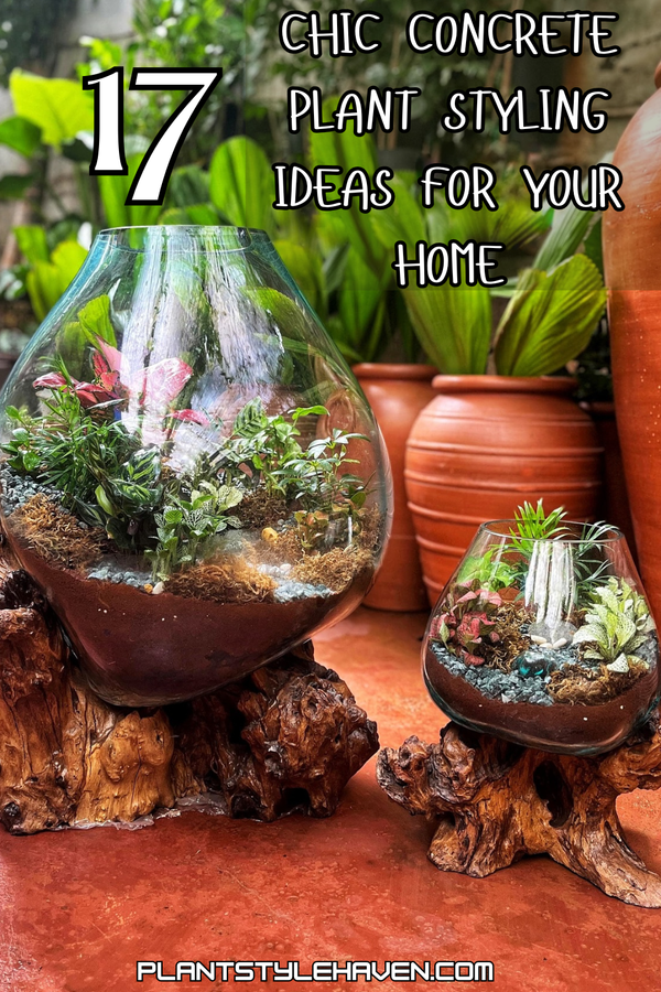 17 Chic Concrete Plant Styling Ideas for Your Home