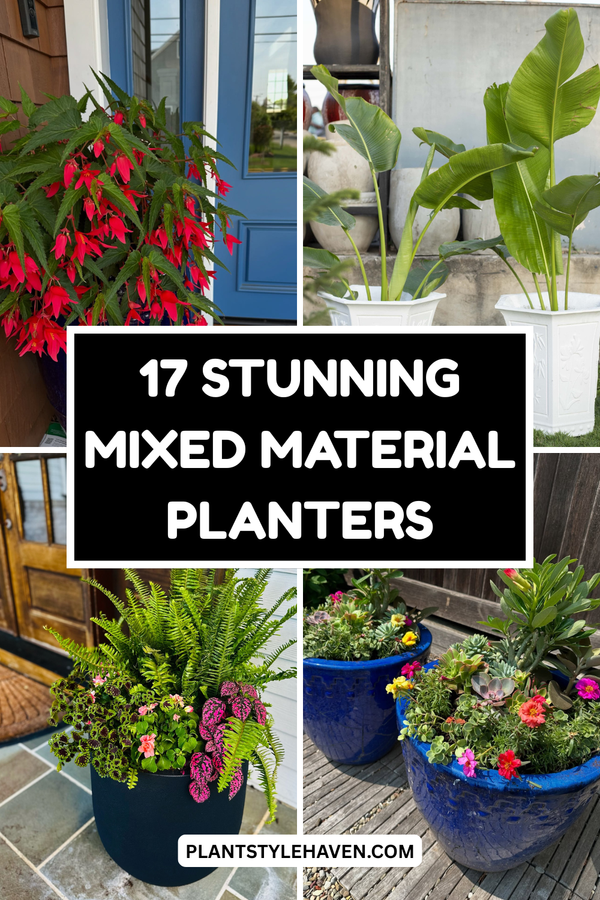 17 Stunning Mixed Material Planters for Your Home