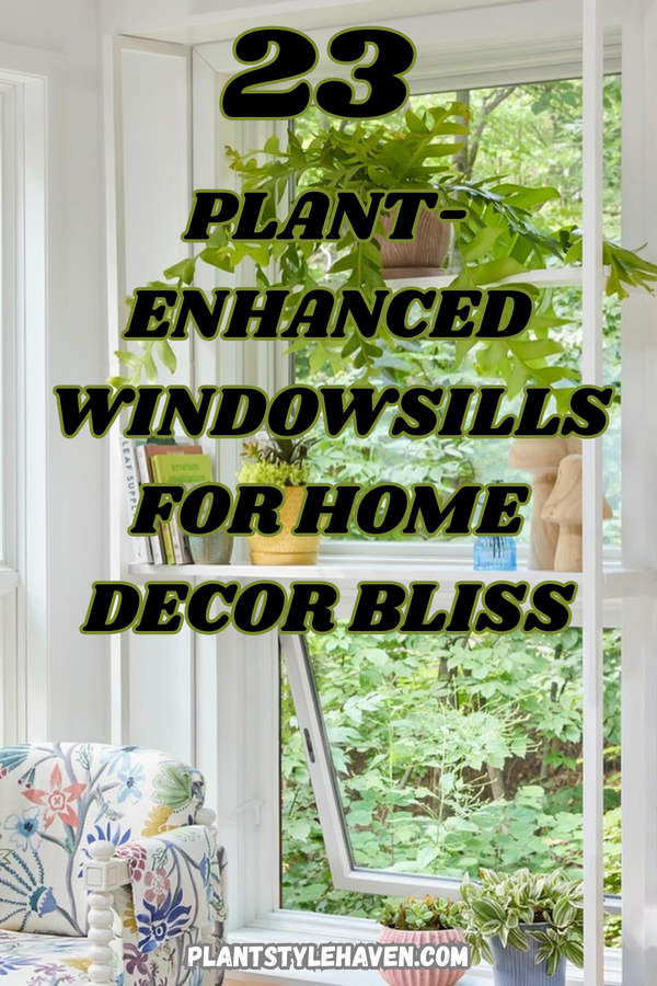 23 Plant-Enhanced Windowsills for Home Decor Bliss