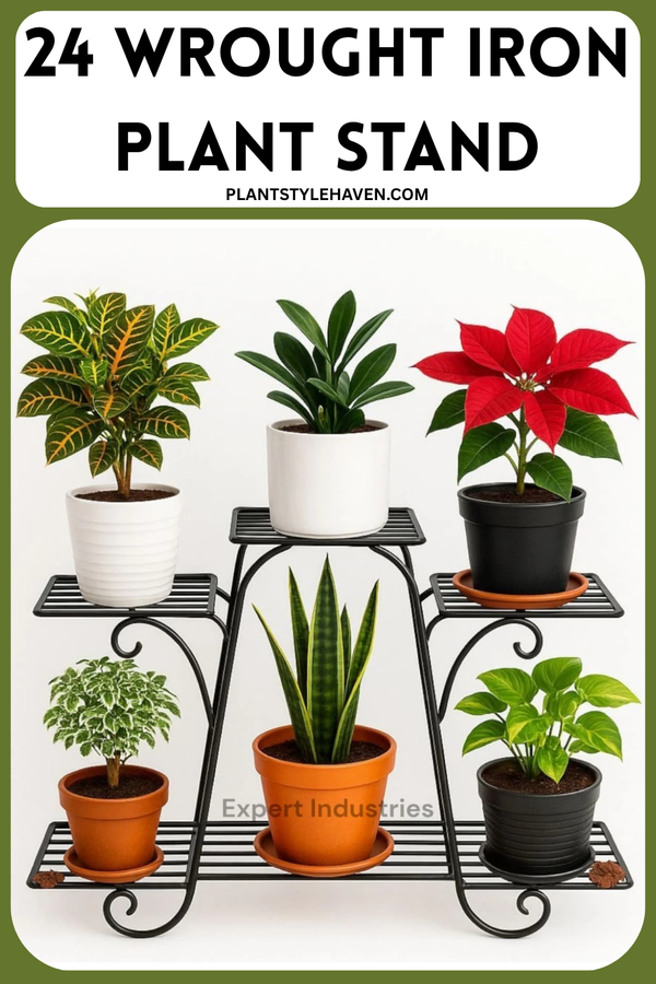24 Creative Ways to Style Your Wrought Iron Plant Stand