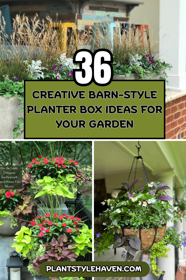 36 Creative Barn-Style Planter Box Ideas for Your Garden