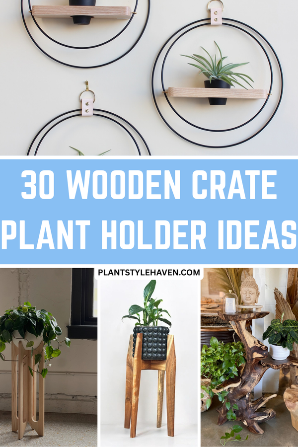 Creative Wooden Crate Plant Holder Ideas