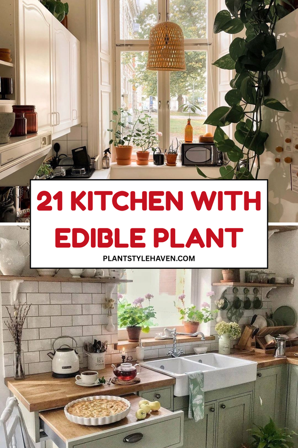 Elevate Your Kitchen with Edible Plant Decor