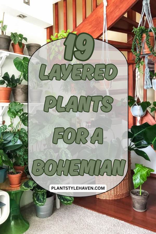 Layered Plants for a Bohemian Home Sanctuary