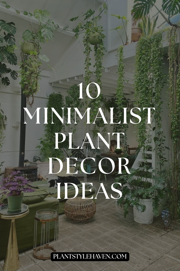 Minimalist Plant Decor Ideas for a Tranquil Home