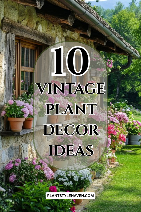 Timeless Green: Vintage Plant Decor Ideas