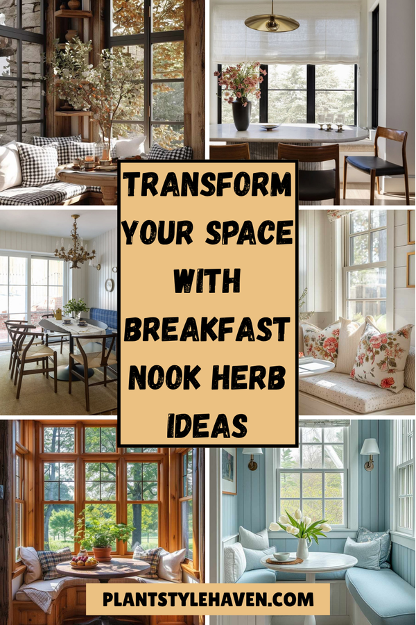 Transform Your Space with 17 Breakfast Nook Herb Ideas