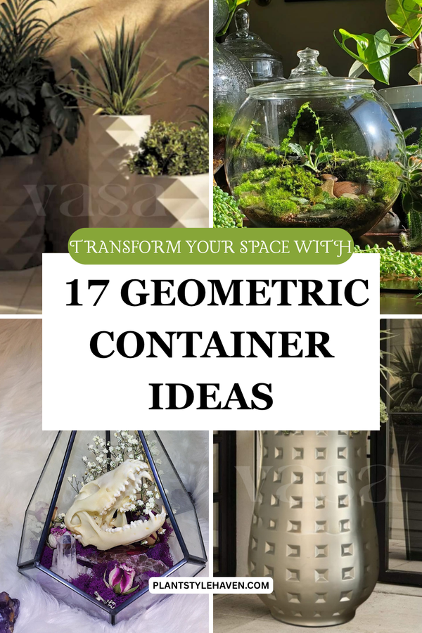 Transform Your Space with 17 Geometric Container Ideas