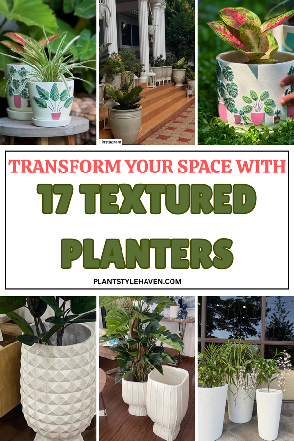 Transform Your Space with 17 Textured Planters