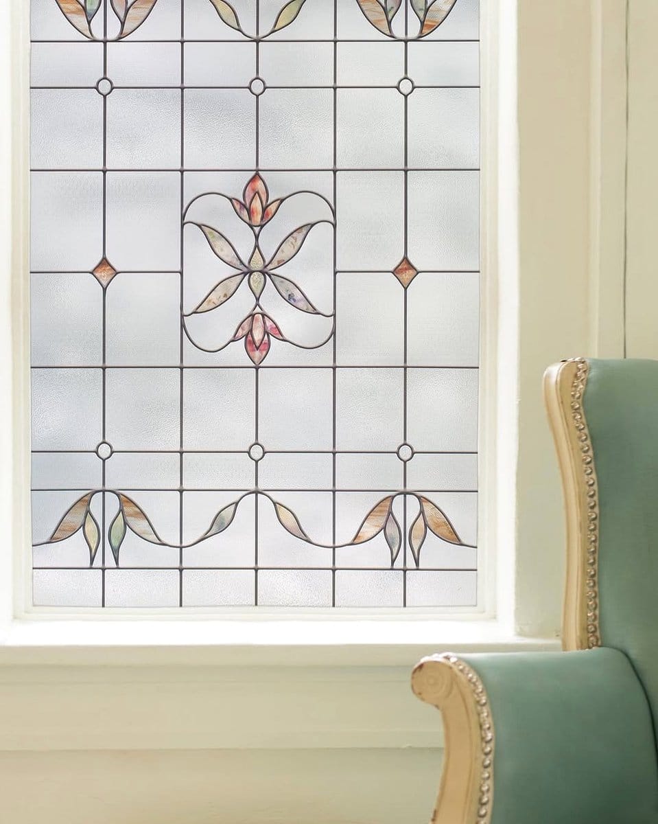 decorative window film with patterns