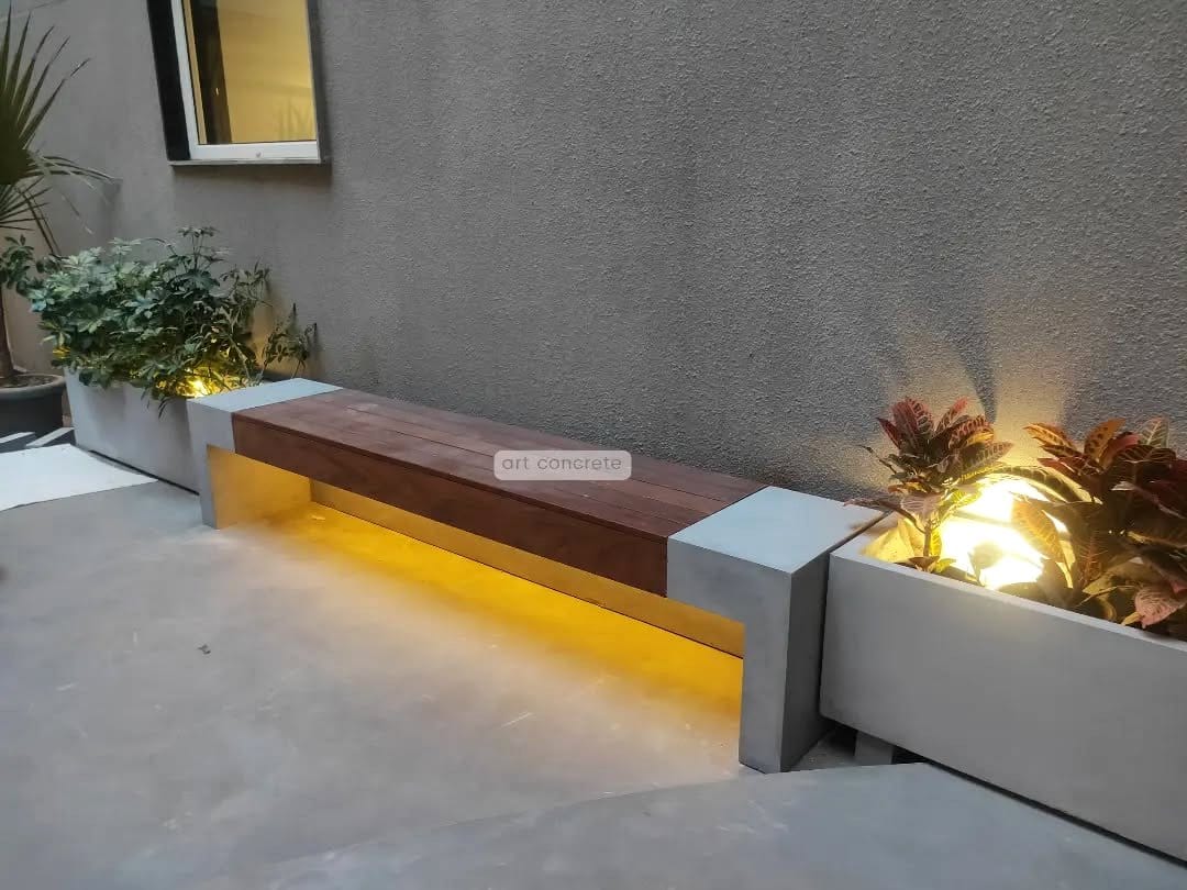 concrete square plant pots