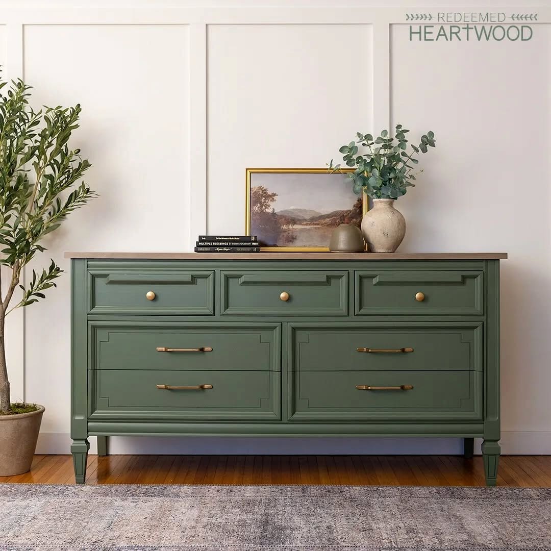 low-light fern on dresser