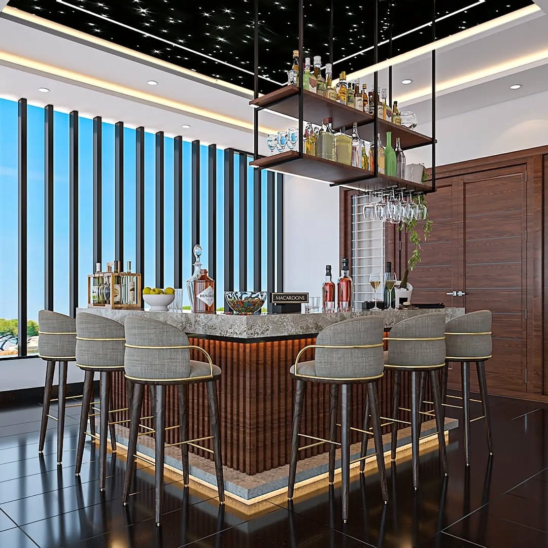 Metal accents in Scandinavian decor