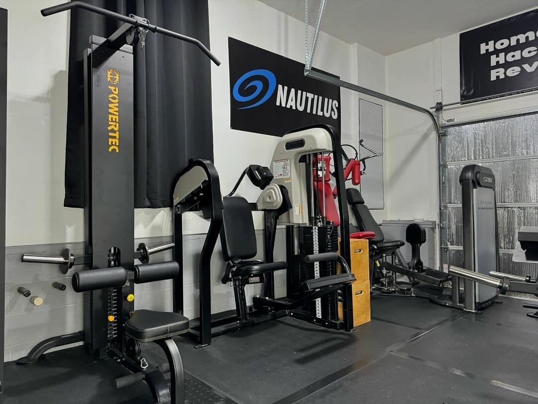 Simple home gym with minimal equipment