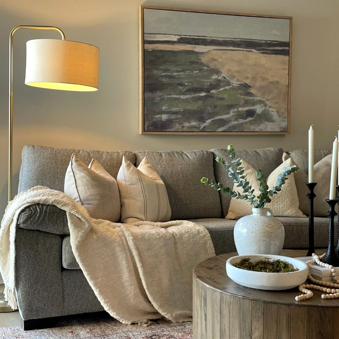 Cozy textured throws and pillows