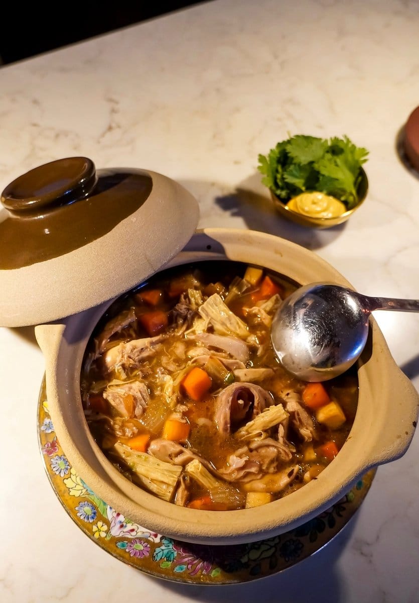 cilantro in clay pots