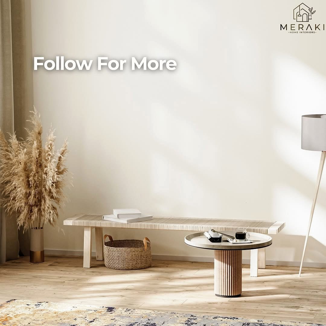 Neutral color palette in Scandinavian living room