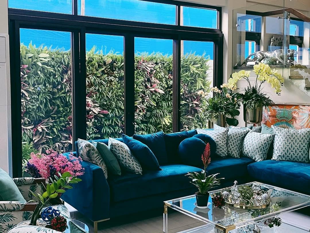 vertical garden in living room