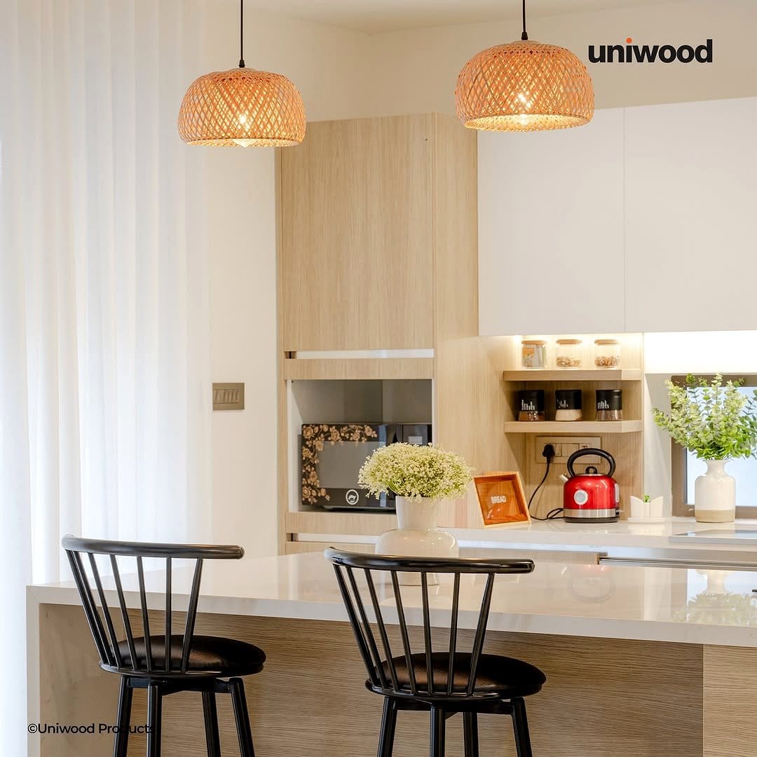 Rustic accents in Scandinavian home