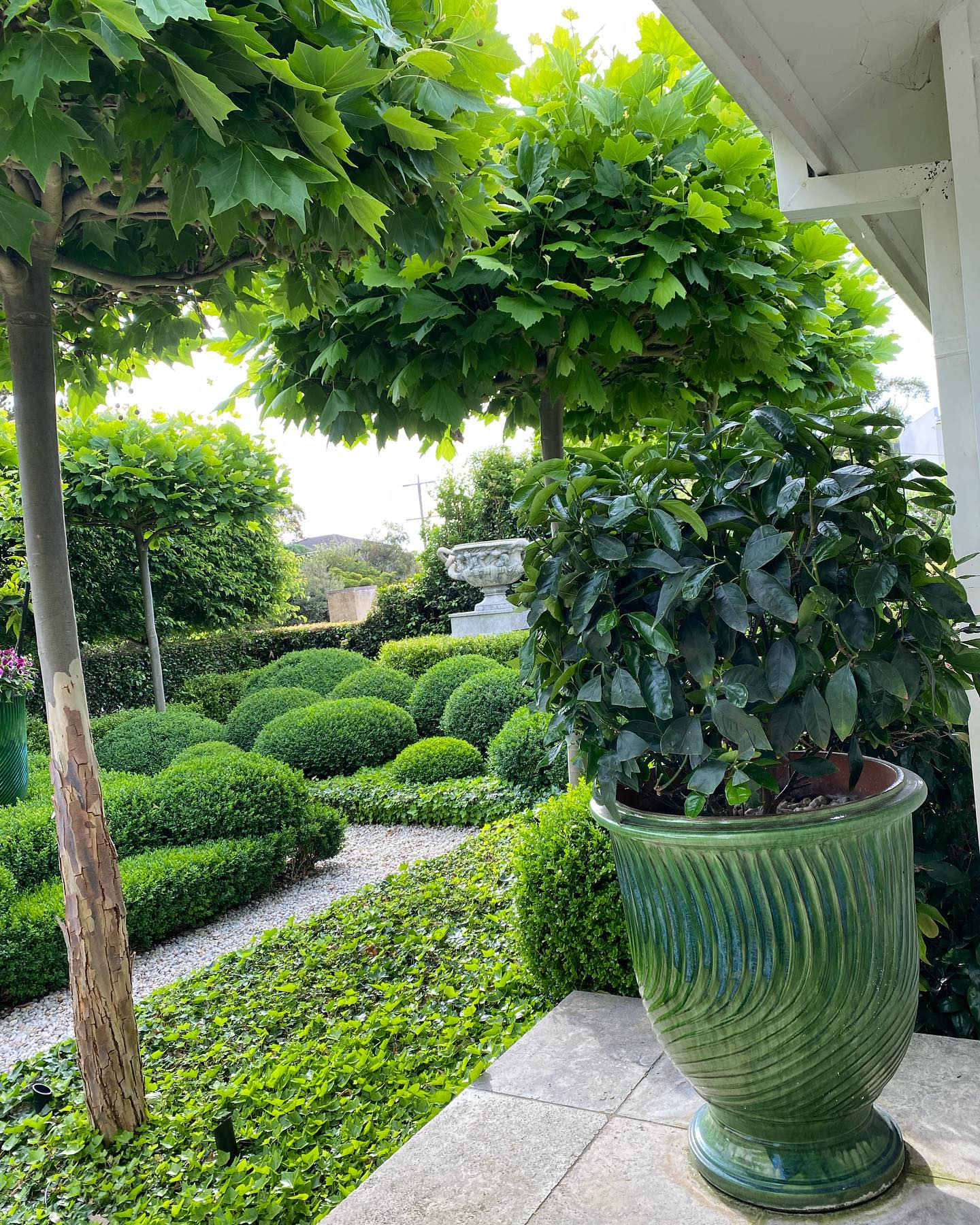 cascading ivy tower display