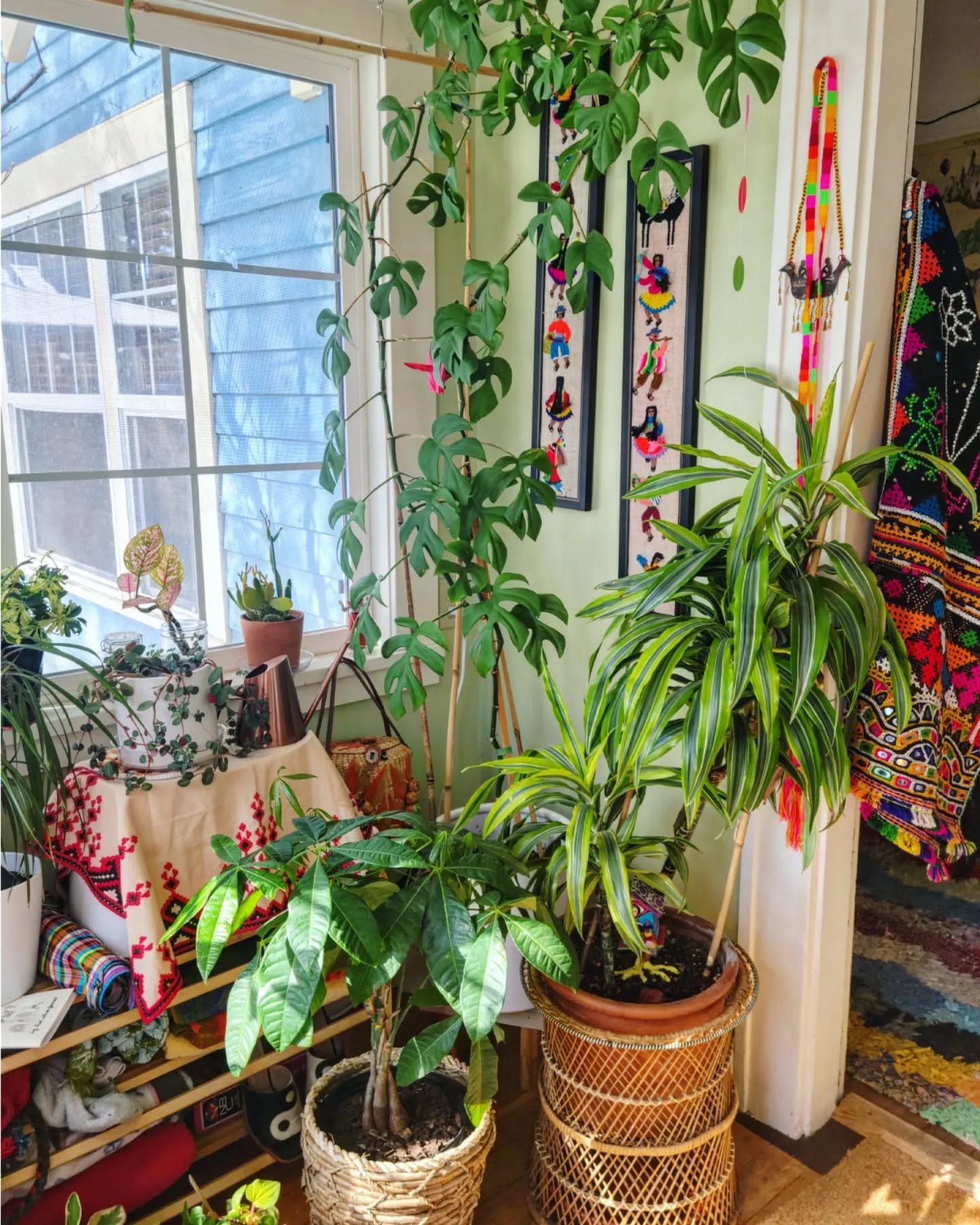 metallic plant pots indoors