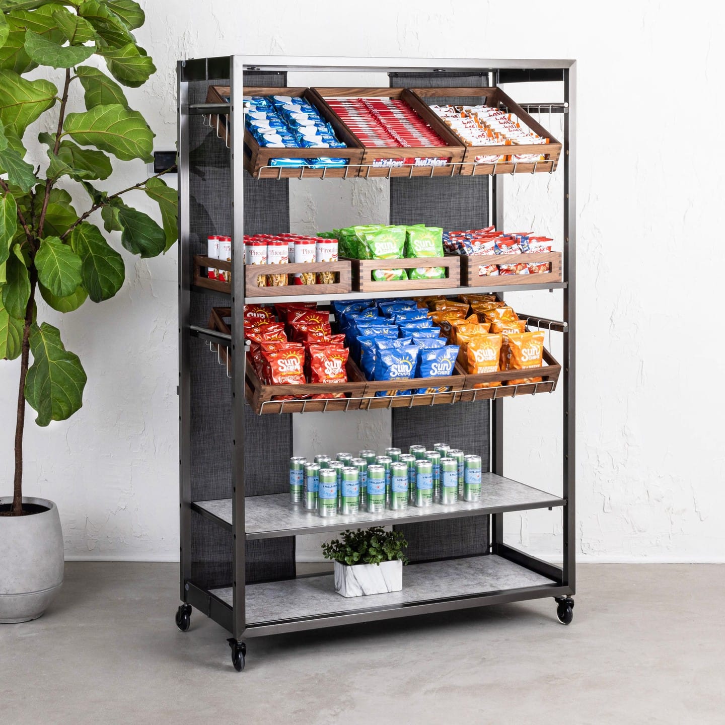 portable herb cart by island