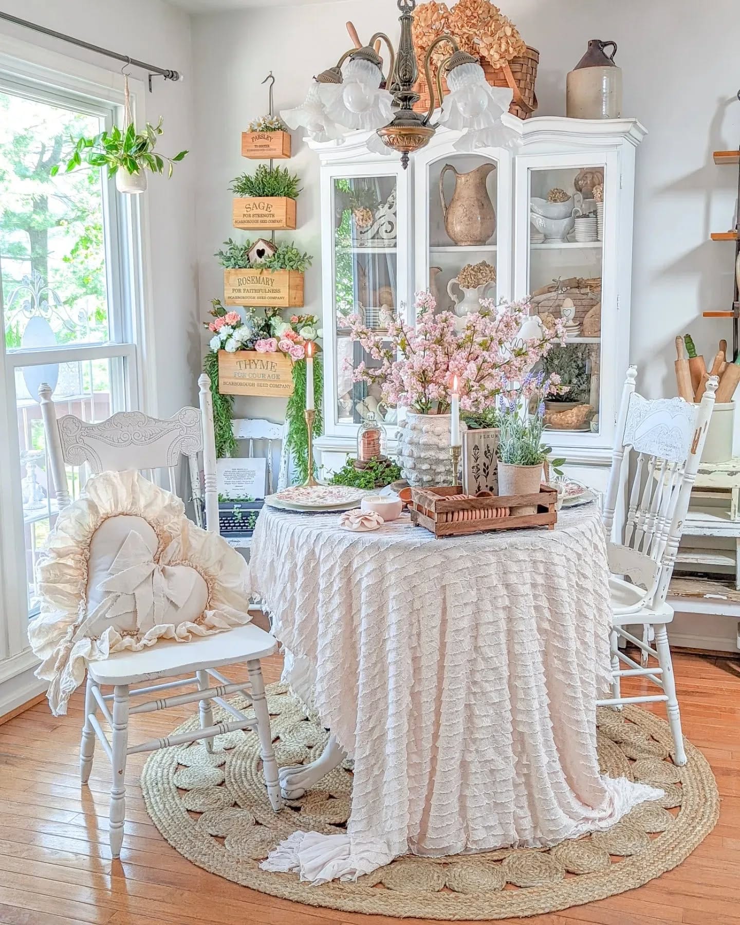 Antique brass candlestick holders