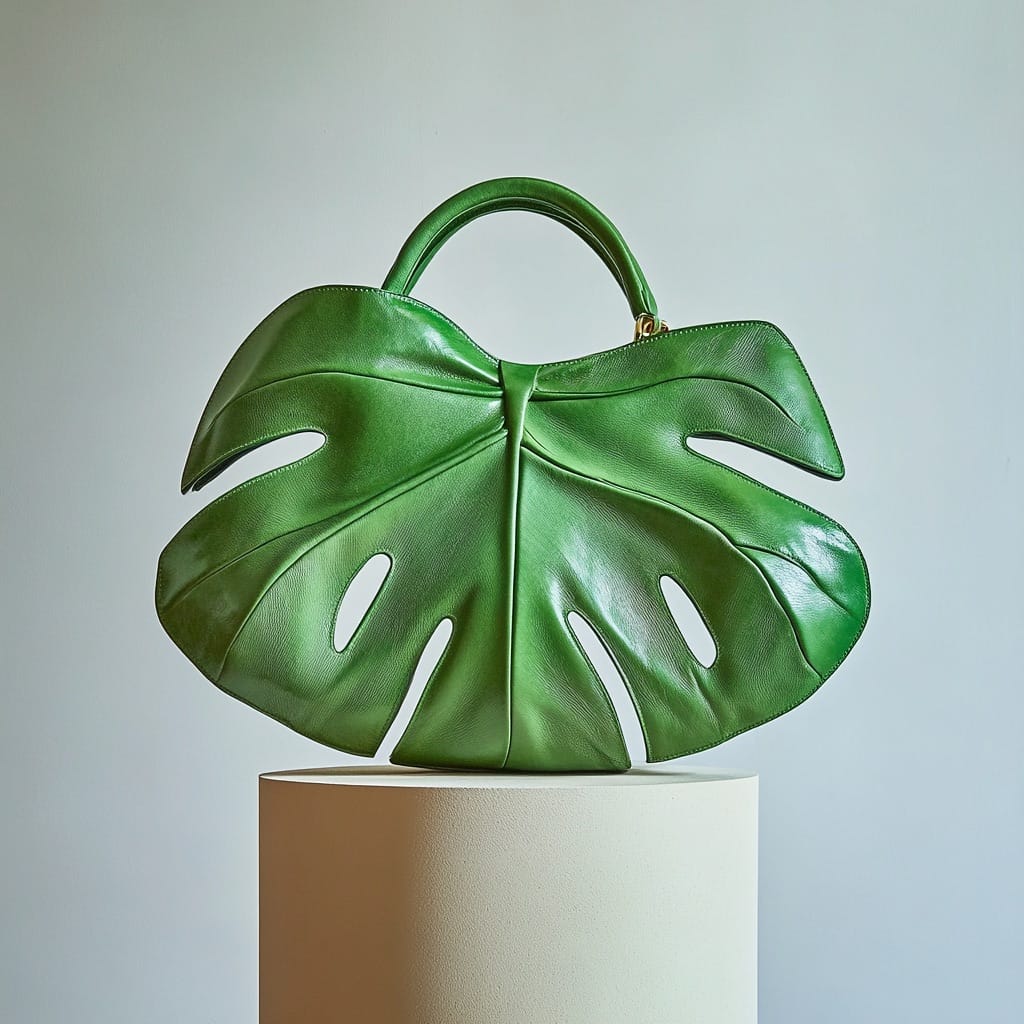 eco-friendly leather plant sleeve with recycled materials