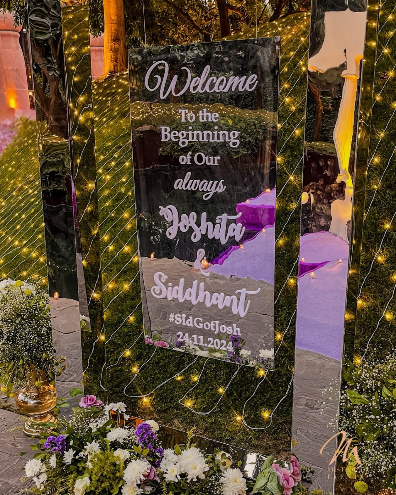 entrance ceiling light with ferns