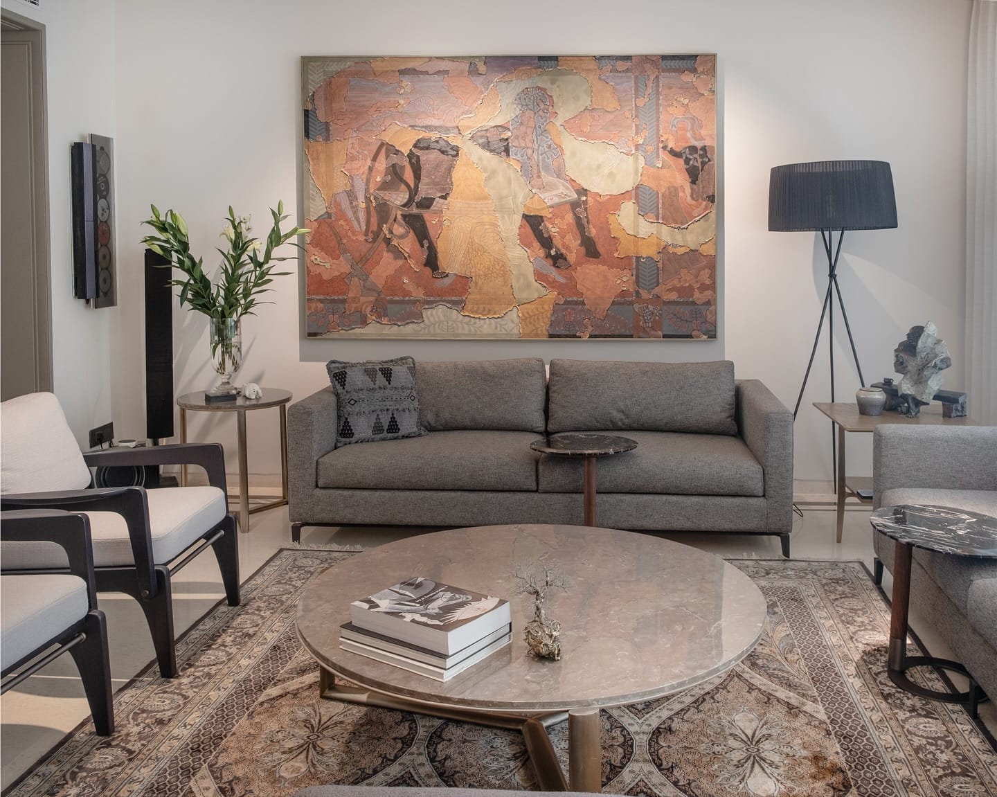 Statement furniture in Scandinavian room