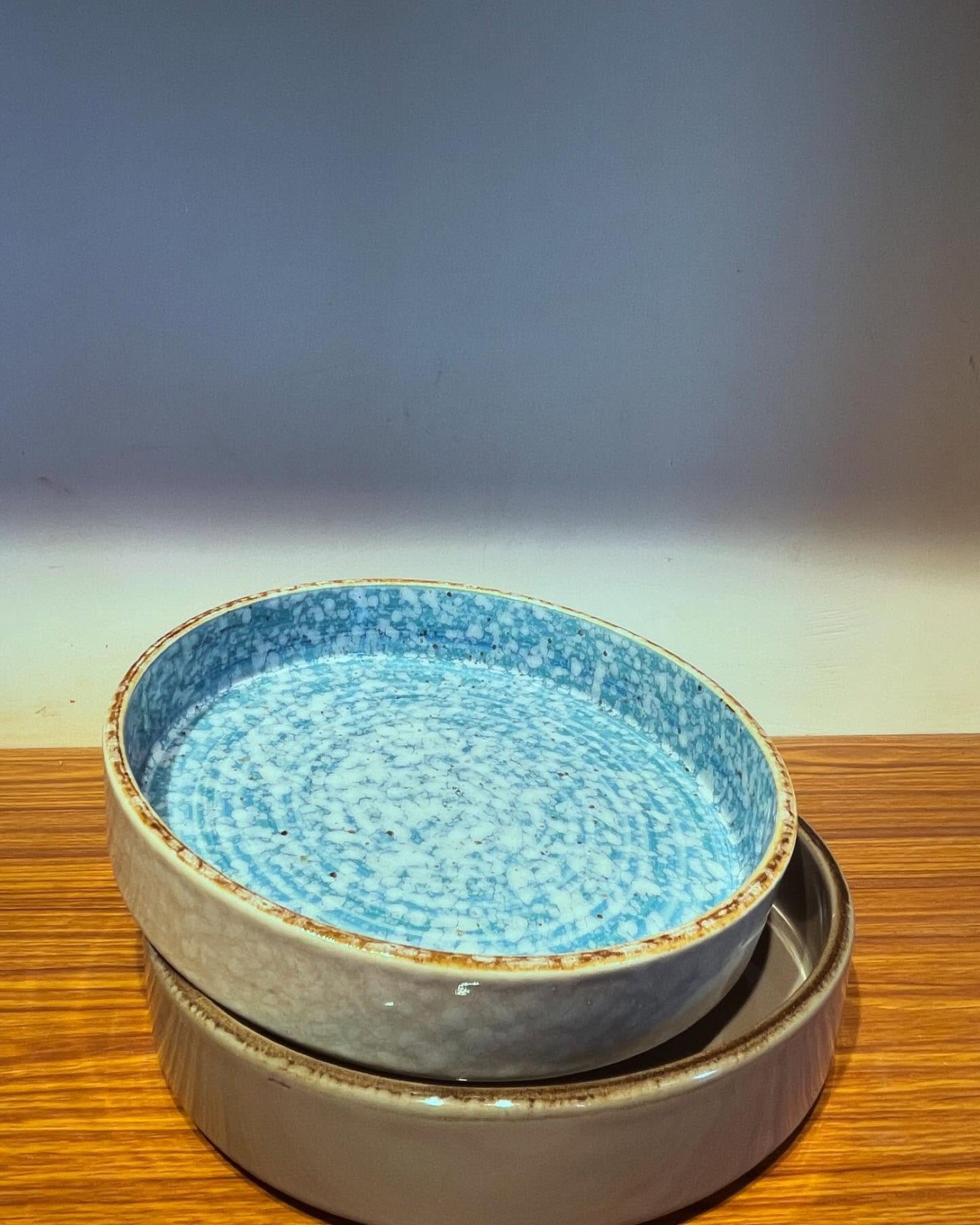 decorative ceramic plates on wall