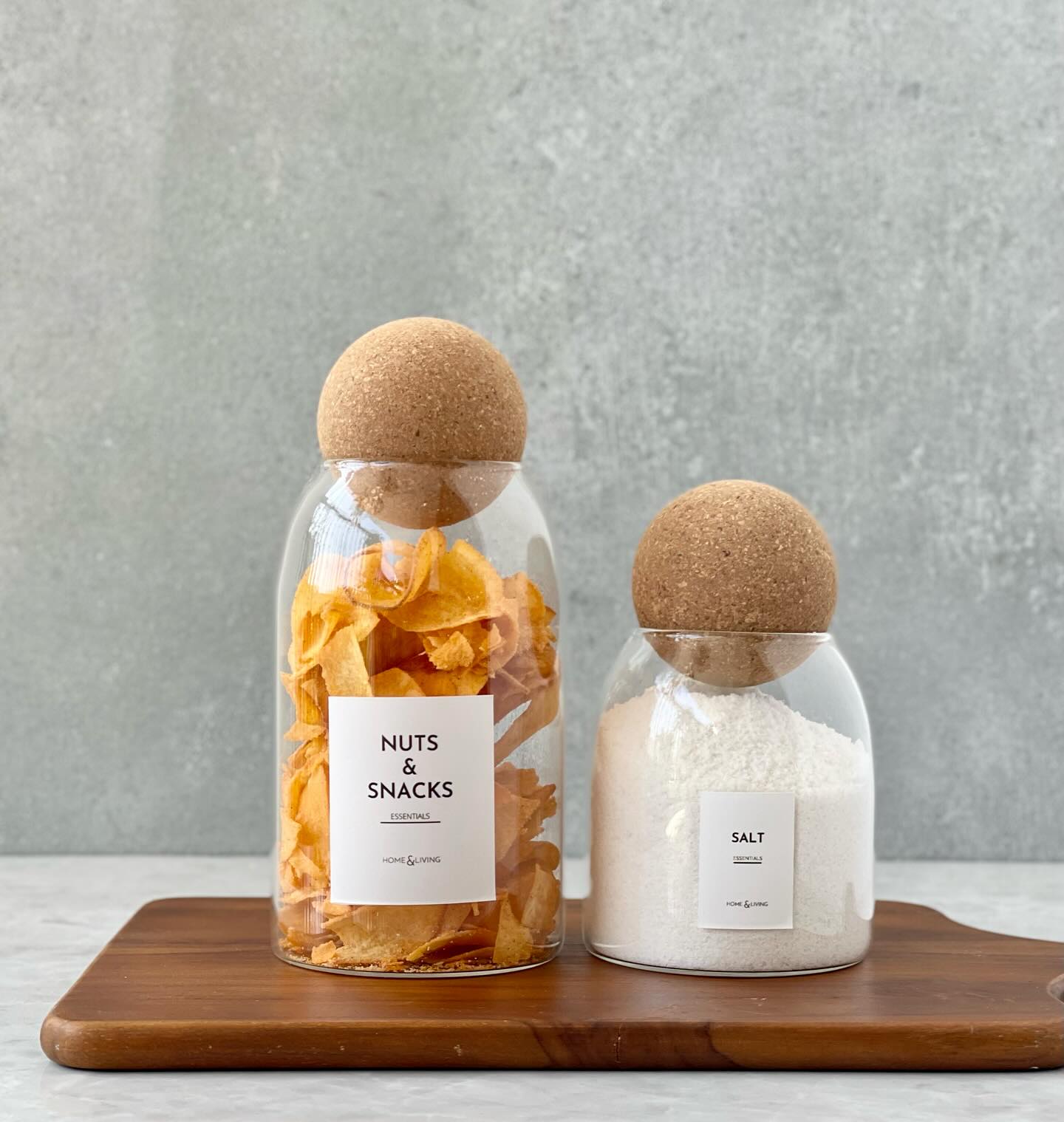 cork containers on office desk