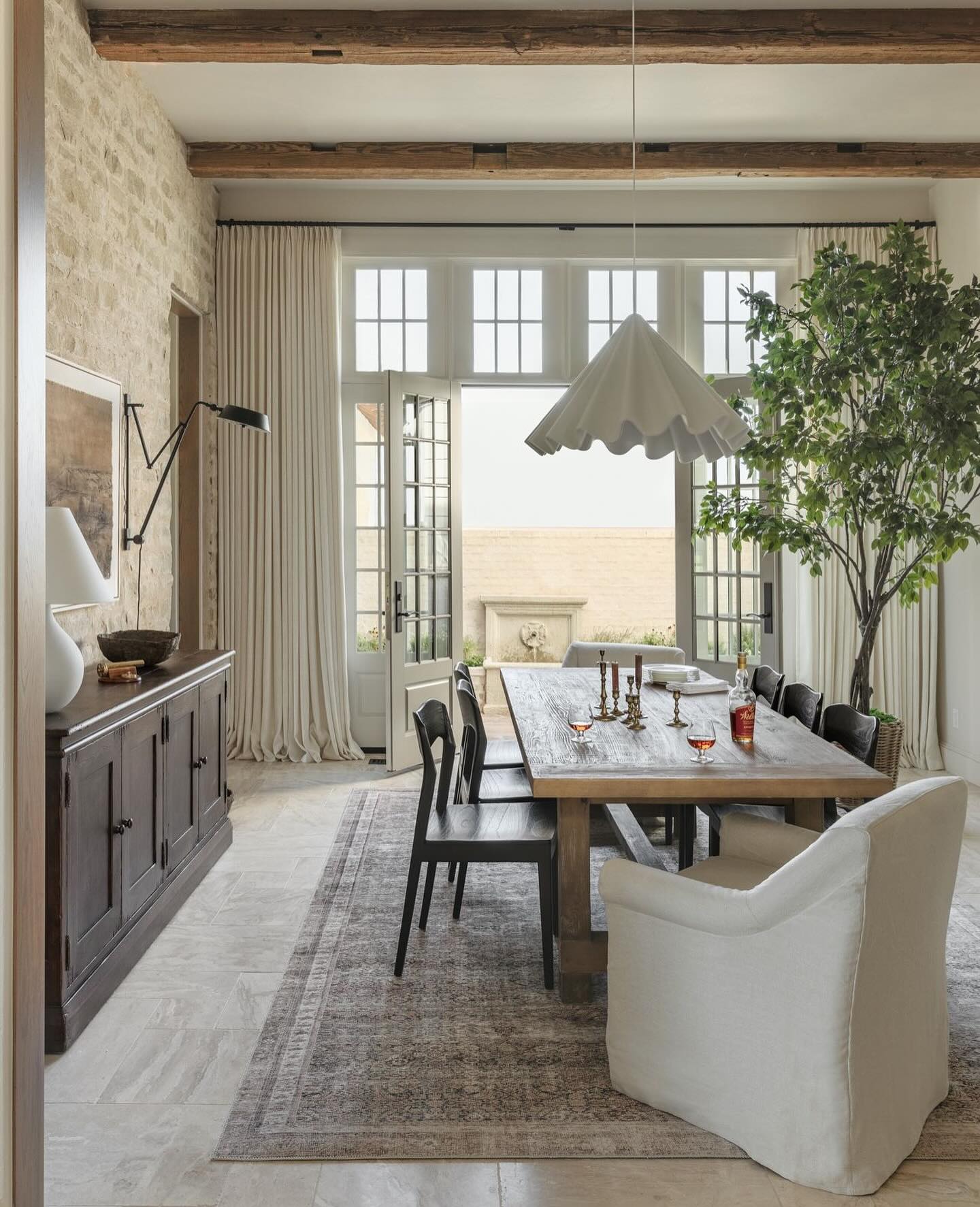 Asymmetrical bookshelf with plants