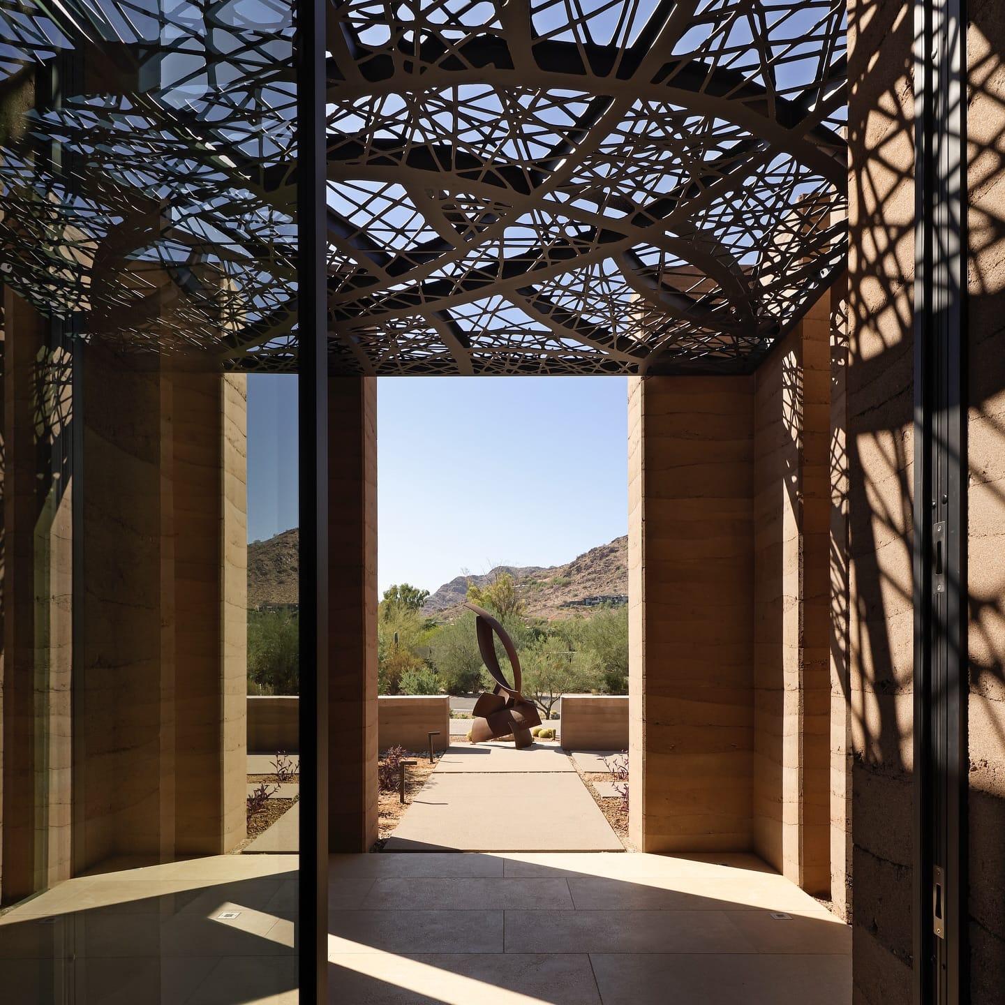 shadow art in entryway
