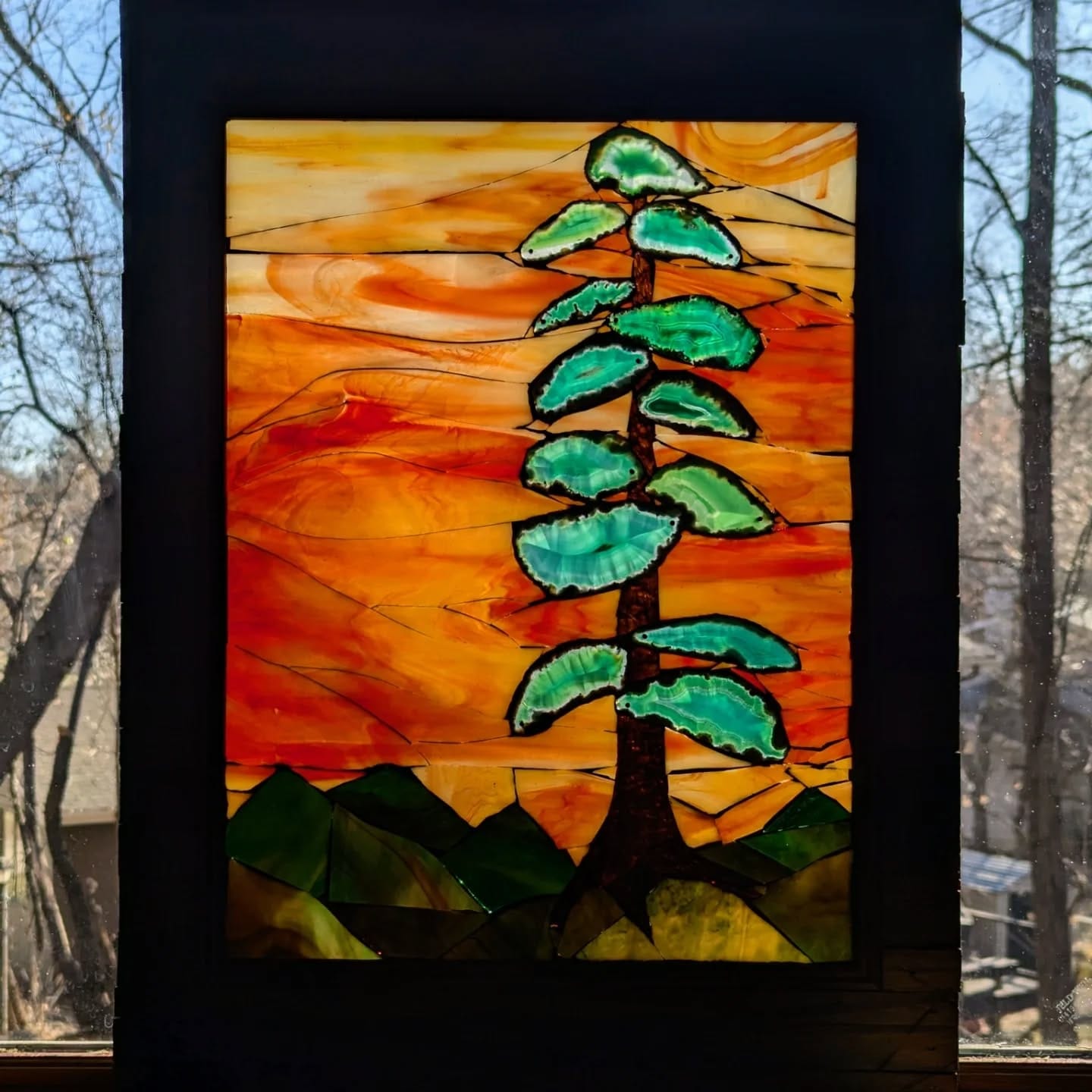 photo frame with leaf border