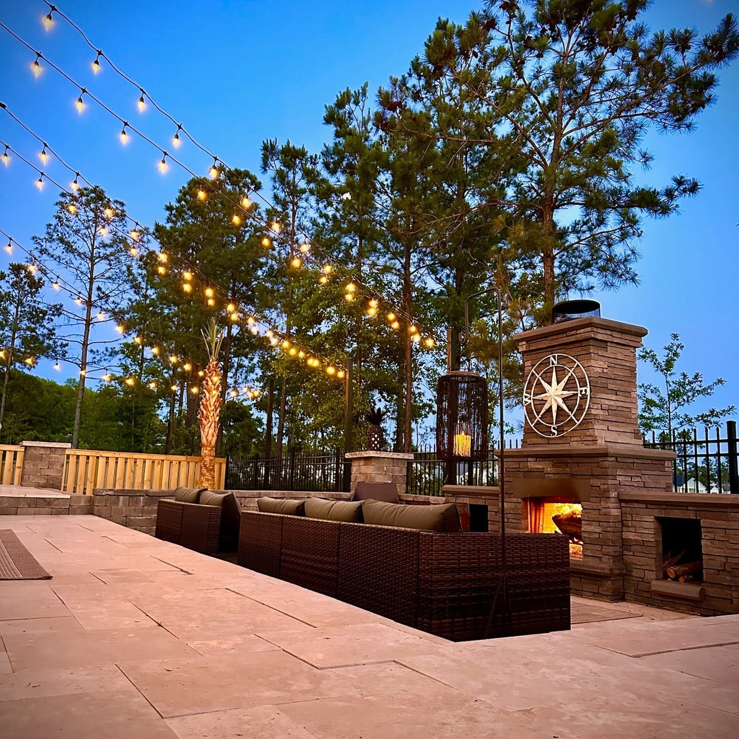 Calming corner with soft lighting