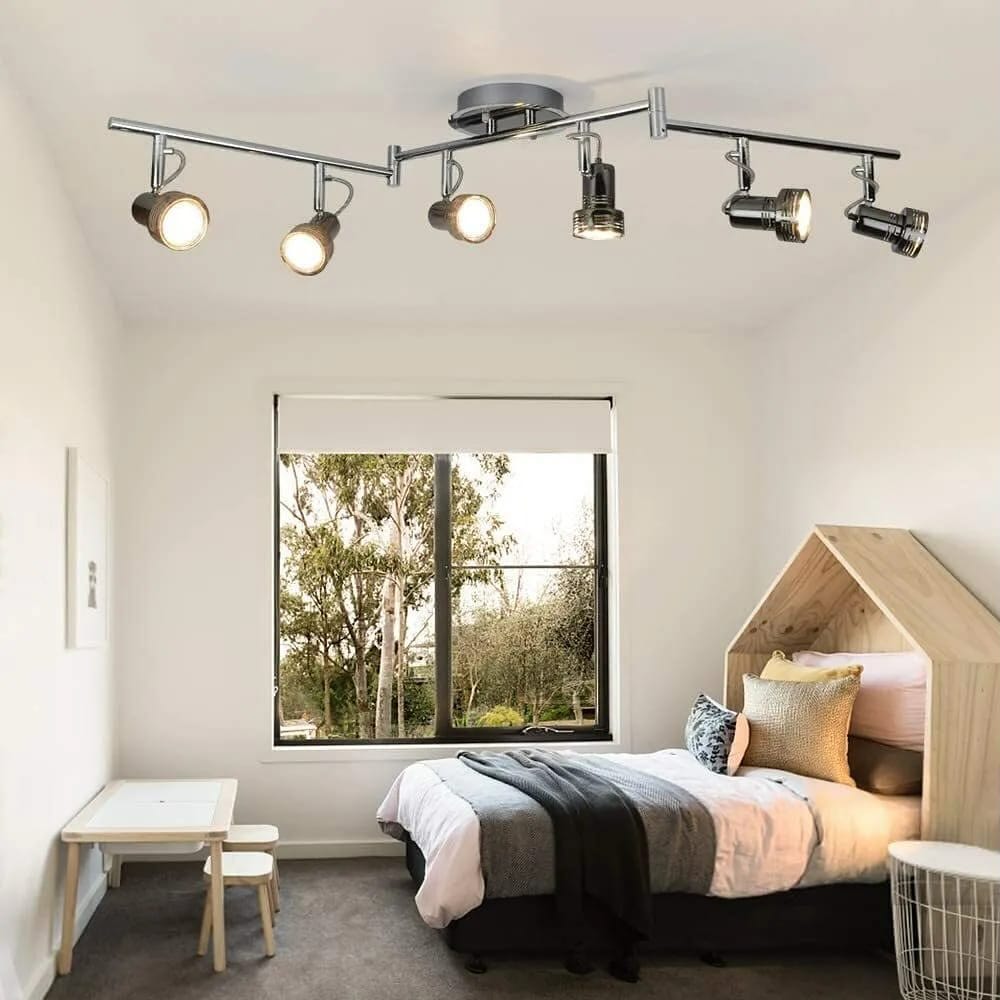 minimalist track lighting setup