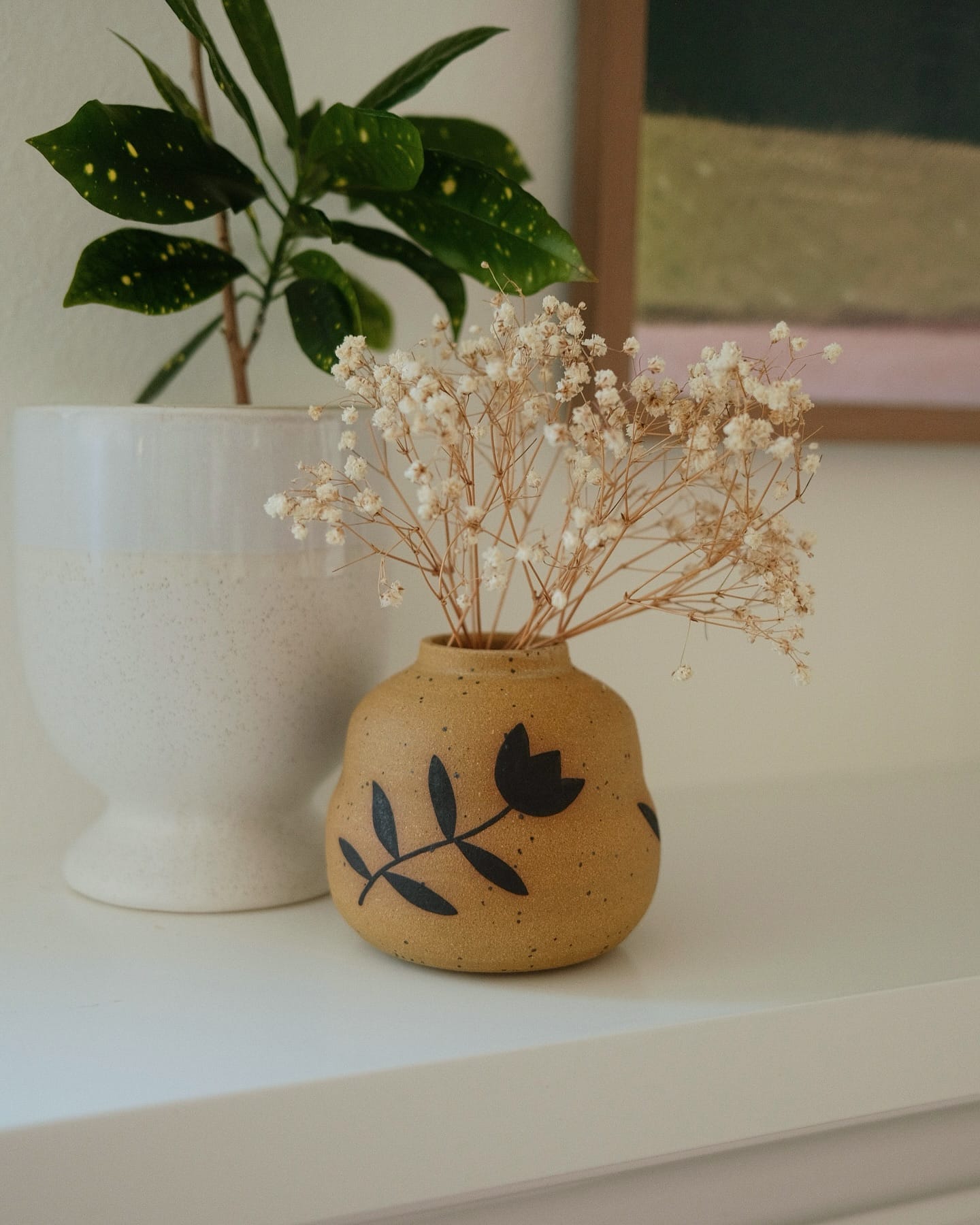 handcrafted ceramic bowl with fruit