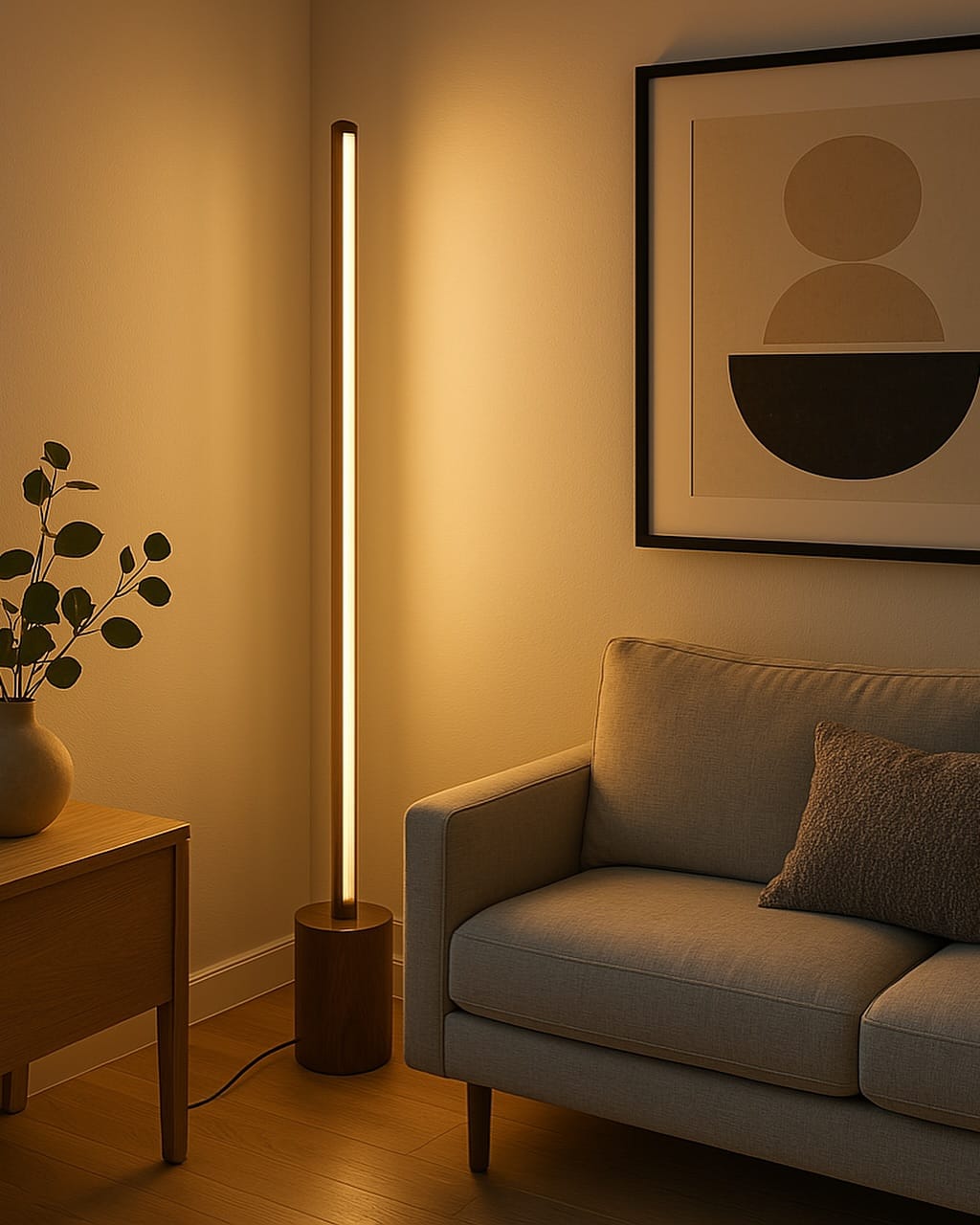 ambient floor light panel