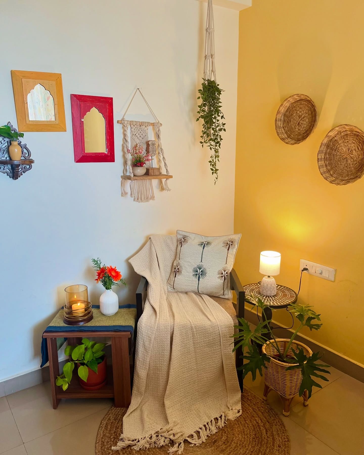 color-coordinated succulent arrangement