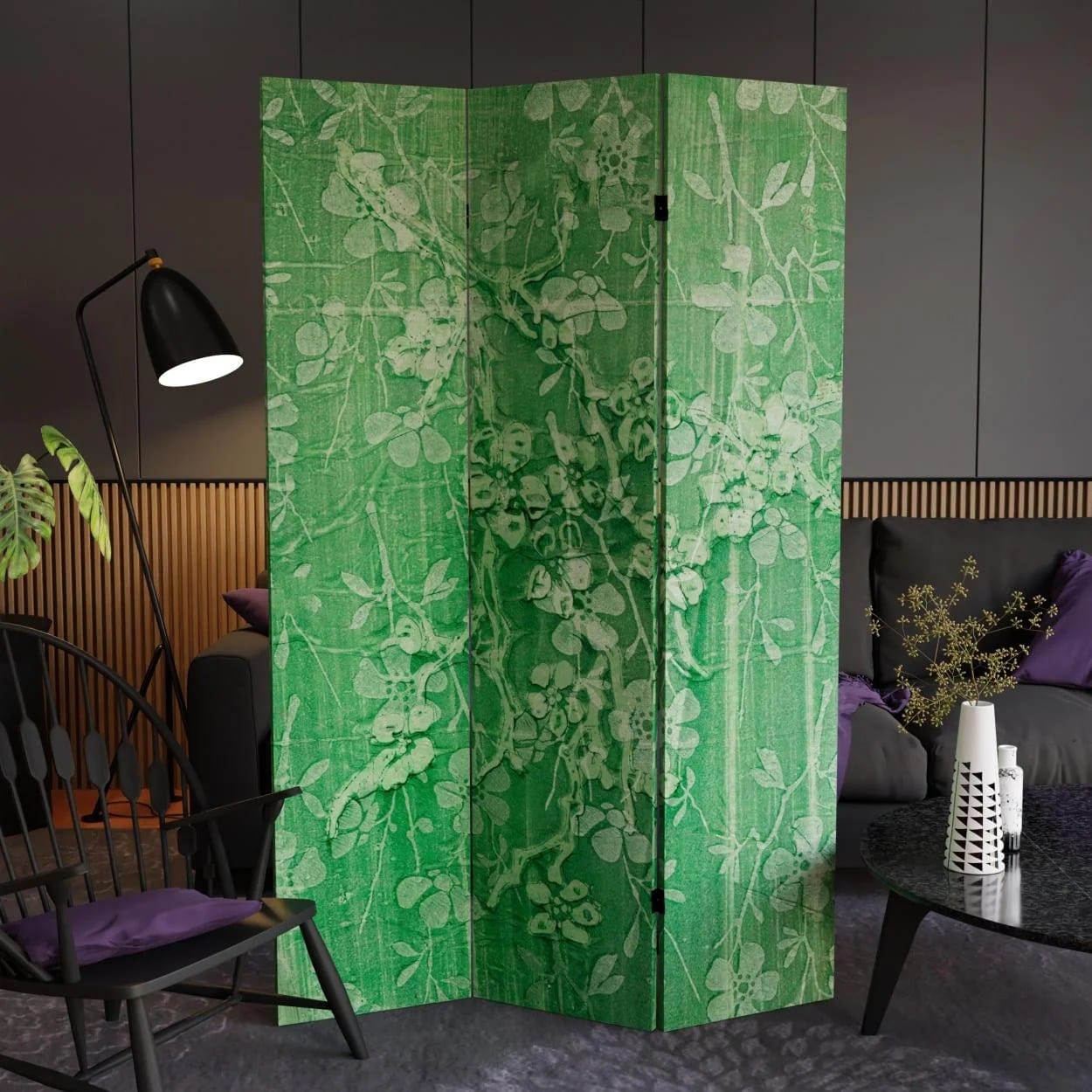 room divider with leaf insert