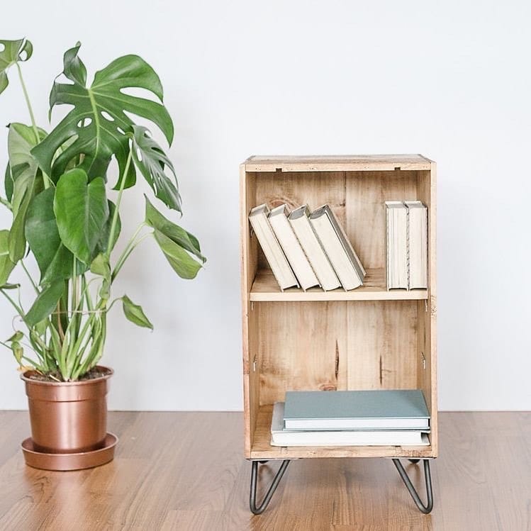 stacked wooden crates with succulents