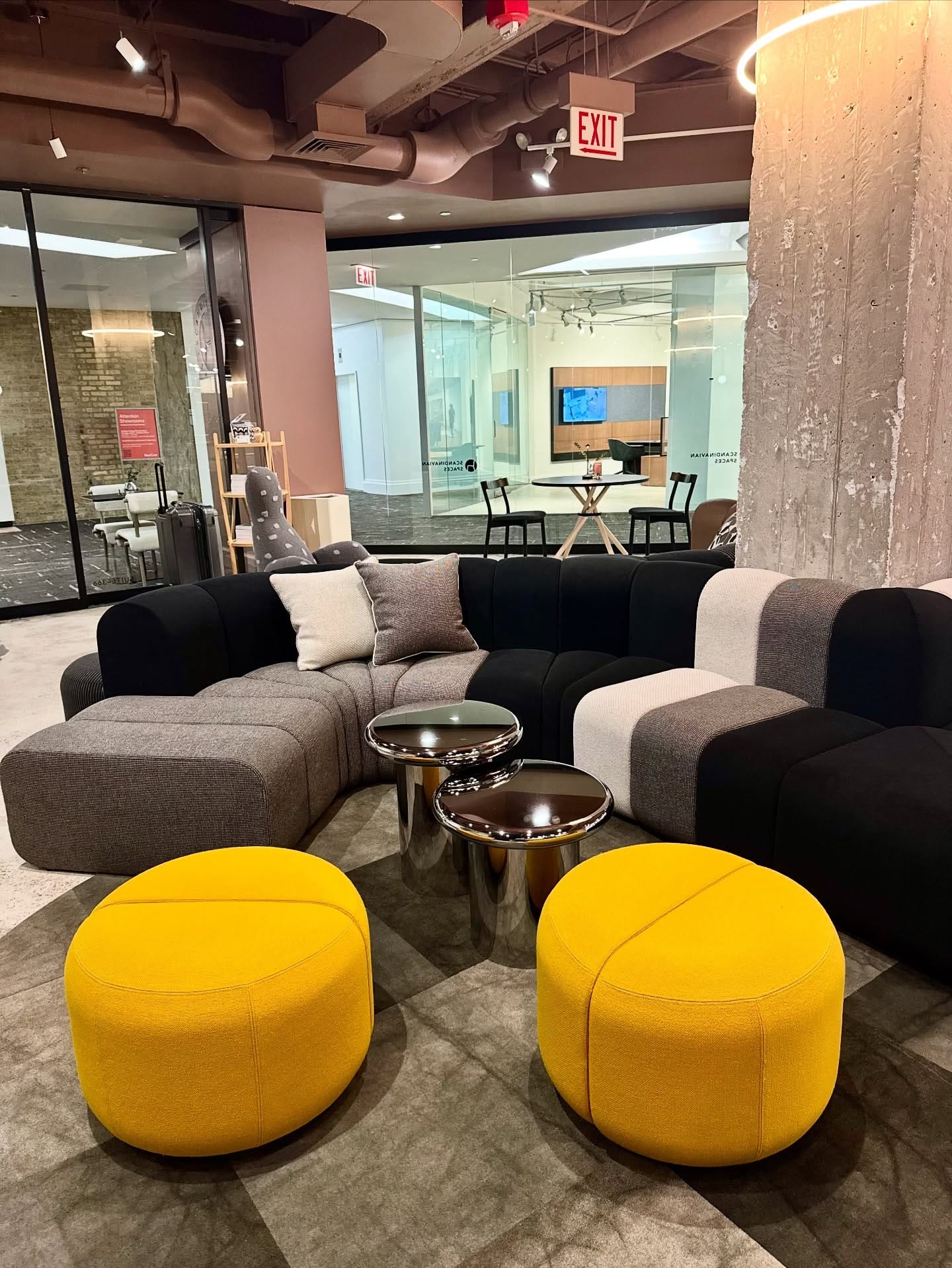 Vertical storage solutions in Scandinavian interior