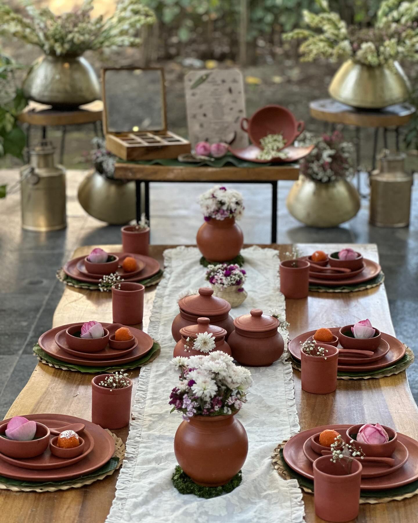 modern terra cotta dinnerware set