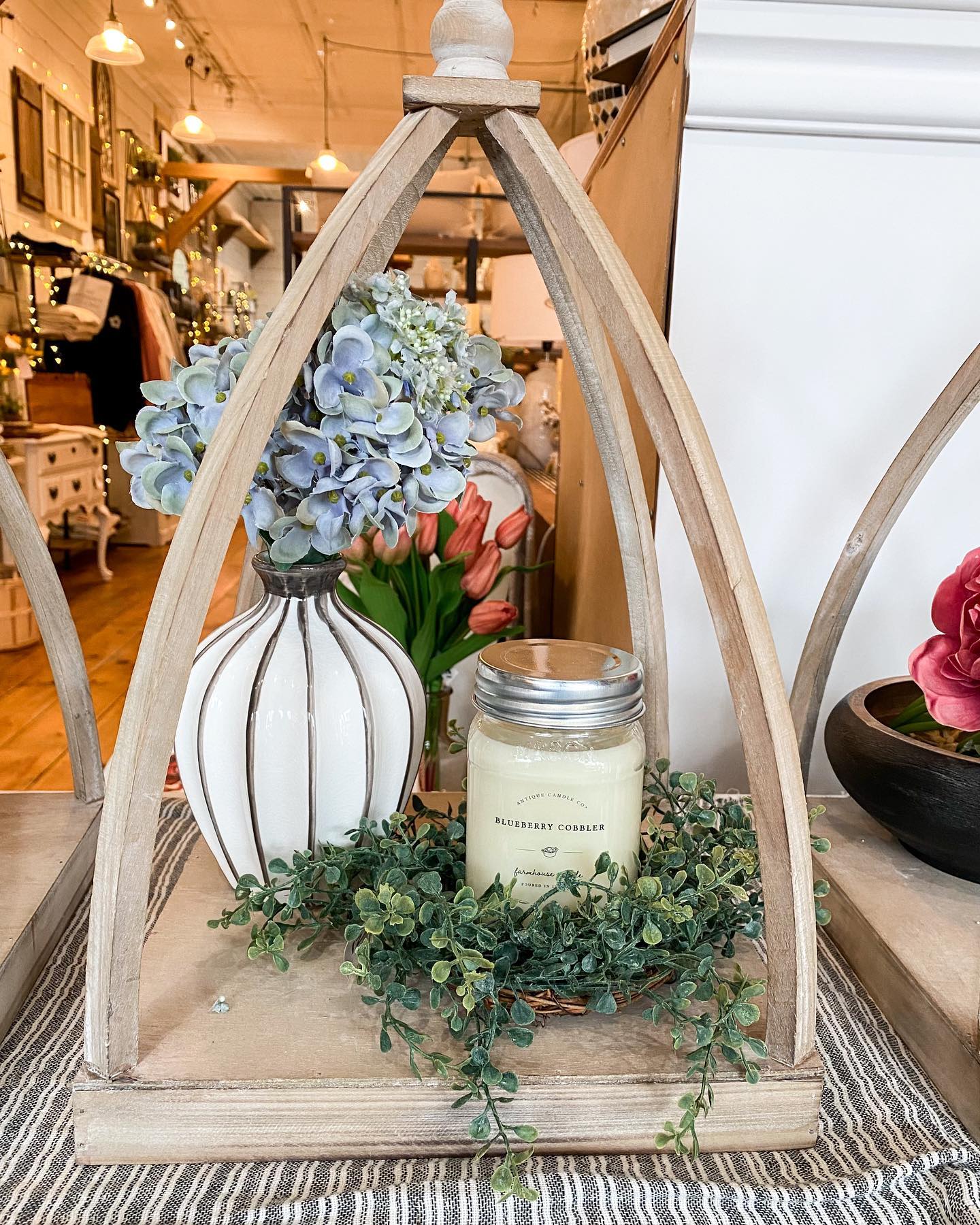 decorative lanterns with soft glow